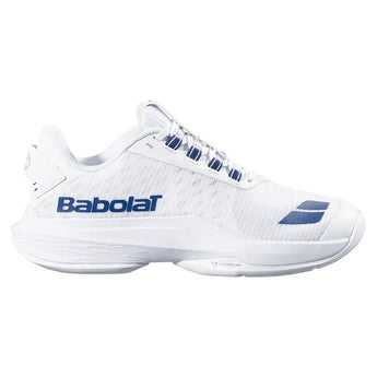 Women's Jet Tere 2 All Court Tennis Shoes White and Blue Navy,Footwear,Babolat,,,Tennis Express,31S26772C-1097-1