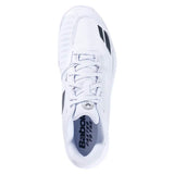 Women's Jet Mach 4 Grass WIM Tennis Shoes White and Black,Footwear,Babolat,,,Tennis Express,31S26810C-1001-3