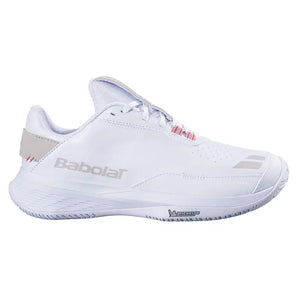 Women's SFX EVO All Court WIM Tennis Shoes White and Grey,Footwear,Babolat,,,Tennis Express,31S26939C-1072-1