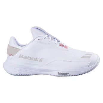 Women's SFX EVO All Court WIM Tennis Shoes White and Grey,Footwear,Babolat,,,Tennis Express,31S26939C-1072-1