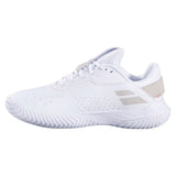 Women's SFX EVO All Court WIM Tennis Shoes White and Grey,Footwear,Babolat,,,Tennis Express,31S26939C-1072-2