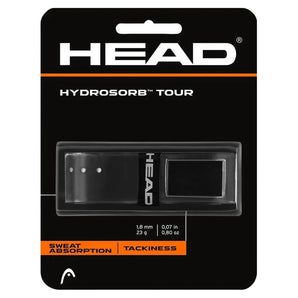 Hydrosorb Tour Replacement Tennis Grip-Accessories-Head-32769-BLACK-L-Tennis Express