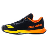 Juniors Jet Mach 3 All Court Tennis Shoes Black and Sunset,Footwear,Babolat,,,Tennis Express,32F26648A-2054F2601copy