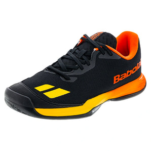 Juniors Jet Mach 3 All Court Tennis Shoes Black and Sunset,Footwear,Babolat,Black/Sunset,13.5C,Tennis Express,32F26648A-2054F26copy