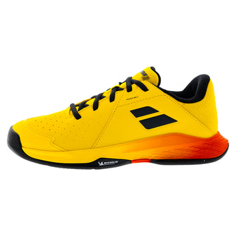 Juniors Propulse All Court Tennis Shoes Yellow and Sunset,Footwear,Babolat,,,Tennis Express,32JF26478A-7024F2601copy