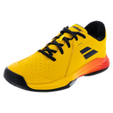 Juniors Propulse All Court Tennis Shoes Yellow and Sunset,Footwear,Babolat,Yellow/Sunset,13.5C,Tennis Express,32JF26478A-7024F26copy
