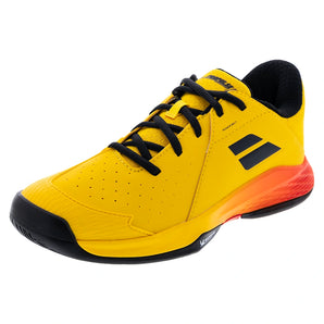 Juniors Propulse All Court Tennis Shoes Yellow and Sunset,Footwear,Babolat,Yellow/Sunset,13.5C,Tennis Express,32JF26478A-7024F26copy
