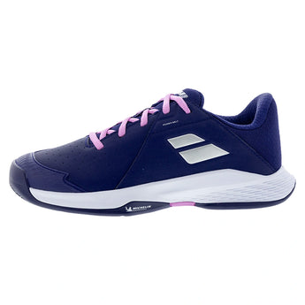 Juniors Propulse All Court Tennis Shoes Dark Purple and Silver,Footwear,Babolat,,,Tennis Express,33KF26884A-5186F2601copy
