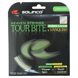 Tour Bite 17G/ Vanquish 16g Hybrid Tennis String-Strings-Solinco-34360-DEFAULT-L-1-[Sku]-Tennis Express