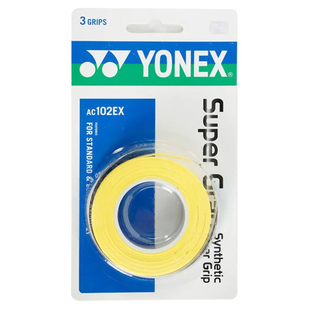 YONEX Wet Super Grip 10個入り Yonex Wet Super Grap 3 Pack – Tennis Express