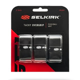 3-Pack Tacky Pickleball Overgrips Black-Accessories-Selkirk-3630-OGB-Tennis Express