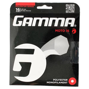 Moto 16G Tennis String Black-Strings-Gamma-38852-DEFAULT-L-Tennis Express