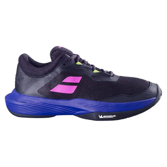 Men's SFX 4 All Court Tennis Shoes Black and Dark Blue-Footwear-Babolat-3A0F25C529-2050-1-Tennis Express