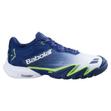 Men's Premura 3 Lebron Padel Shoes Blue Depths and Green Flash,Footwear,Babolat,,,Tennis Express,3A0F26C908-4146-1