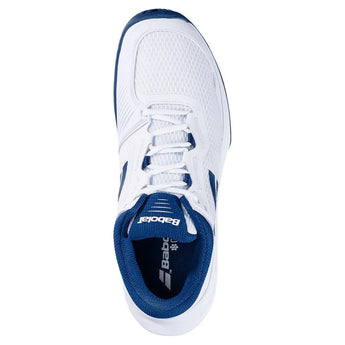 Men's SFX 4 Tennis Shoes White and Estate Blue-Footwear-Babolat-3A0S25A529-1005S25-1-Tennis Express