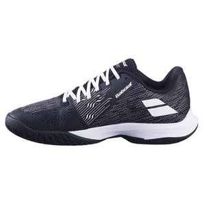 Men's Jet Tere 2 Tennis Shoes Black and White-Footwear-Babolat-3A0S25A649-2001S25-2-Tennis Express