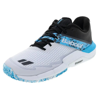 Men's Movea Padel Shoes White and Cyan Blue-Footwear-Babolat-3A0S25B571-1102S25copy-Tennis Express