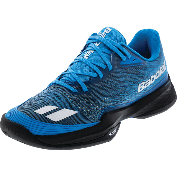 Men's Jet Mach Pickleball Shoes, Babolat, Blue/Black, Tennis Express, 3A0S26B932-4113-BLUE-BLACK-2