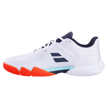 Mens J.Lebron Premura 3 Tennis Shoes White and Orange-Footwear-Babolat-3A0S26C908-1101S25-2-3-[Sku]-Tennis Express