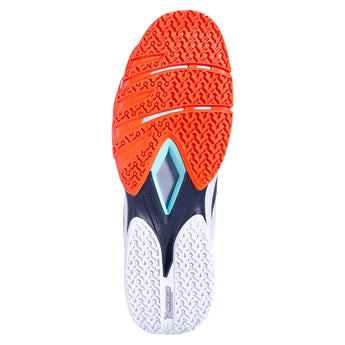 Mens J.Lebron Premura 3 Tennis Shoes White and Orange-Footwear-Babolat-3A0S26C908-1101S26-3-5-[Sku]-Tennis Express
