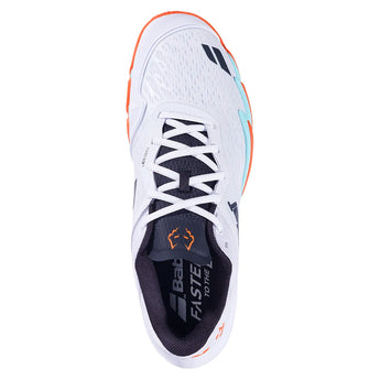 Mens J.Lebron Premura 3 Tennis Shoes White and Orange-Footwear-Babolat-3A0S26C908-1101S26-4-4-[Sku]-Tennis Express