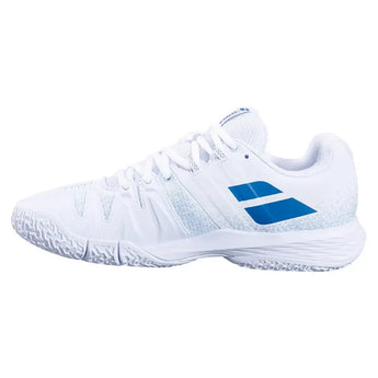 Women's Sensa Padel Shoes White and Cool Blue-Footwear-Babolat-3A1S25C757-1104-Tennis Express