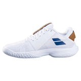 Women's Jet Tere 2 Wimbledon Tennis Shoes White and Blue Navy-Footwear-Babolat-3A1S25C772-1097U25-2-Tennis Express