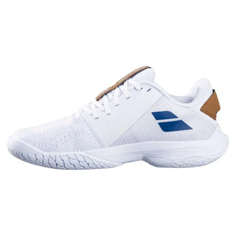 Women's Jet Tere 2 Wimbledon Tennis Shoes White and Blue Navy-Footwear-Babolat-3A1S25C772-1097U25-2-Tennis Express