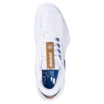 Women's Jet Tere 2 Wimbledon Tennis Shoes White and Blue Navy-Footwear-Babolat-3A1S25C772-1097U25-3-Tennis Express