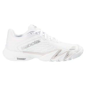 Women's Premura 3 Padel Shoes White and Silver,Footwear,Babolat,,,Tennis Express,3A1S26B753-1019F26-1