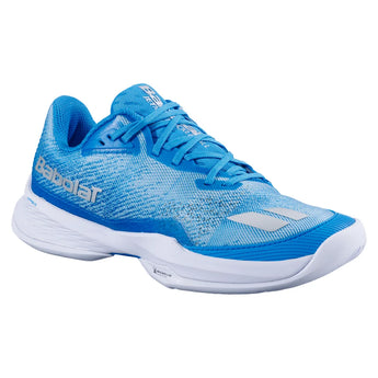 Women's Jet Mach Pickleball Shoes, Babolat, Blue/White, Tennis Express, 3A1S26B933-4099-BLUE-WHITE-1