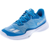 Women's Jet Mach Pickleball Shoes, Babolat, Blue/White, Tennis Express, 3A1S26B933-4099-BLUE-WHITE-2