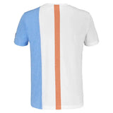 Boys' Play Crew Neck Tennis Top White and Blithe Blue Heather-Apparel-Babolat-3BTF011-1095U25-2-2-[Sku]-Tennis Express