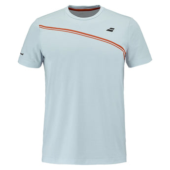 Boys' Play Crew Neck Tennis Tee Illusion Blue,Apparel,Babolat,Illusion Blue,6/8,Tennis Express,3BTG011-142
