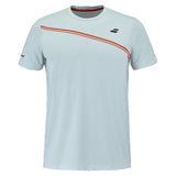Men's Play Crew Neck Tennis Tee Illusion Blue,Apparel,Babolat,Illusion Blue,S,Tennis Express,3BTG011-4142
