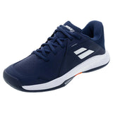 Juniors' Propulse 3 Tennis Shoes Estate Blue and White-Footwear-Babolat-3KJ2S25A478-4001S25-Tennis Express