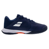 Juniors' Propulse 3 Tennis Shoes Estate Blue and White-Footwear-Babolat-3KJ2S25A478-4001S2502copy-Copy-Tennis Express