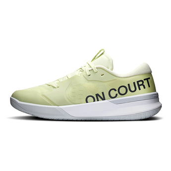 Men's THE ROGER Pro 3 Tennis Shoes Linen and Lime,Footwear,On,,,Tennis Express,3MG10364744-2