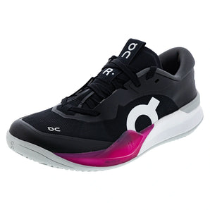Men's CLAY Court THE ROGER Pro 3 Tennis Shoes Black and Pink,Footwear,On,Black/Pink,7,Tennis Express,3MG10802890copy