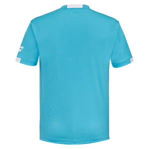 Men's Crew Neck Tennis Top Cyan Blue-Apparel-Babolat-, [current_file_name-Tennis Express