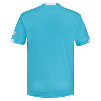 Men's Crew Neck Tennis Top Cyan Blue-Apparel-Babolat-, [current_file_name-Tennis Express