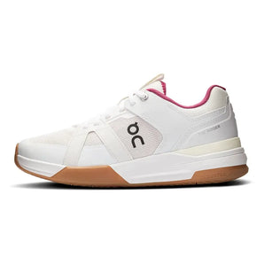Women's THE ROGER Clubhouse Pro Tennis Shoes Ivory and Grenadine-Footwear-On-3WD30054038-3-Tennis Express