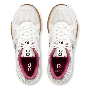 Women's THE ROGER Clubhouse Pro Tennis Shoes Ivory and Grenadine-Footwear-On-3WD30054038-5-Tennis Express