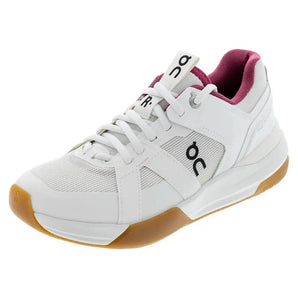 Women's THE ROGER Clubhouse Pro Tennis Shoes Ivory and Grenadine-Footwear-On-3WD30054038-F25copy-Tennis Express