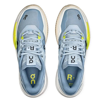 Women's THE ROGER Pro 2 Clay Tennis Shoes Chambray and Lime-Footwear-On-3WE10633310-S25-2-Tennis Express