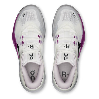 Women's THE ROGER Pro 3 Tennis Shoes White and Muscadine,Footwear,On,,,Tennis Express,3WG10316030-4