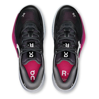 Women's CLAY Court THE ROGER Pro 3 Tennis Shoes Black and Pink,Footwear,On,,,Tennis Express,3WG10732890-3