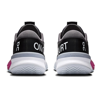 Women's CLAY Court THE ROGER Pro 3 Tennis Shoes Black and Pink,Footwear,On,,,Tennis Express,3WG10732890-4