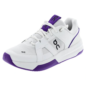 Women's THE ROGER Clubhouse Pro 2 Tennis Shoes White and Amethyst,Footwear,On,White/Amethyst,5,Tennis Express,3WG30056037-F26copy