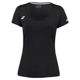 Women's Play Cap Sleeve Tennis Top-Apparel-Babolat-3WP2011-Black-Tennis Express